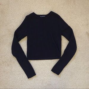 BRANDY MELVILLE cropped long sleeve shirt